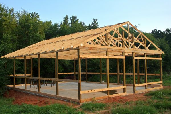 Barn Concrete Pouring